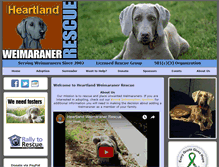 Tablet Screenshot of heartlandweimrescue.org